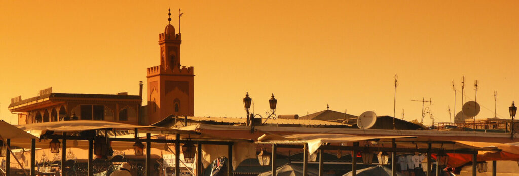 En bild på Djemma El Fna i Marrakech